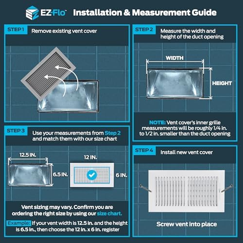 EZ-FLO 12 x 6 Inch Air Vent Cover - Image 3