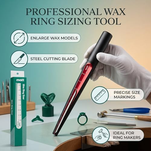 Zerone Wax Ring Sizer, Wax Ring Sizer Finger Stick Ruler Jewelry Size Mandrel - Image 2