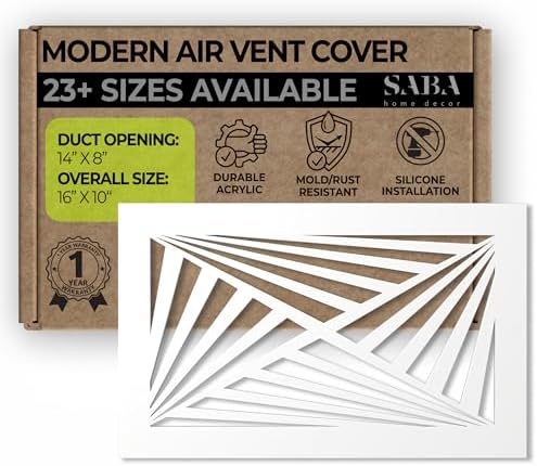 SABA Home Decor White Air Vent Cover by SABAHomeDecor