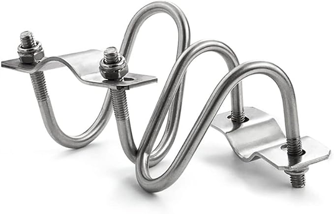 4 Pack Cross Pipe Clamp for OD 3/4'' EMT Tube Clip Double U-shaped Screw Bolt - Image 6