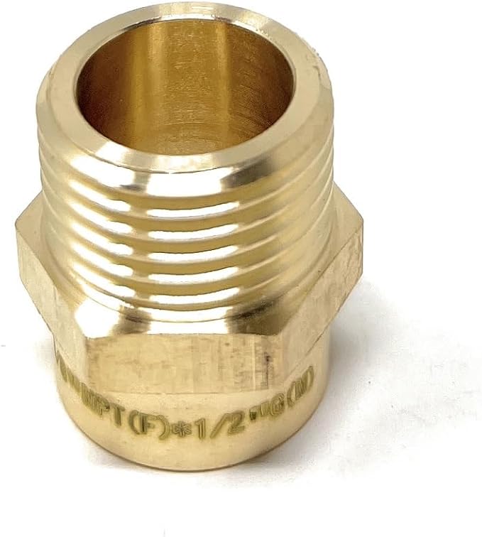 Cascada Lead-Free Brass Adapter, G Thread British BSPP Male to NPT Female) - Image 6