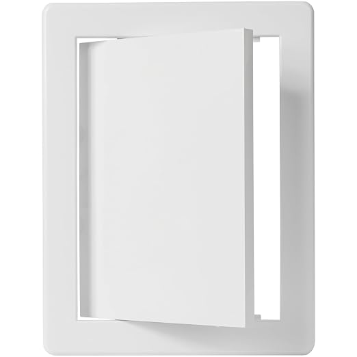 6" x 8" White ABS Plastic Plumbing Access Panel - Image 6