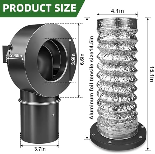 Magnetic Dryer Vent Coupling Connector Kit Easy to Clean Quick Connector - Image 3