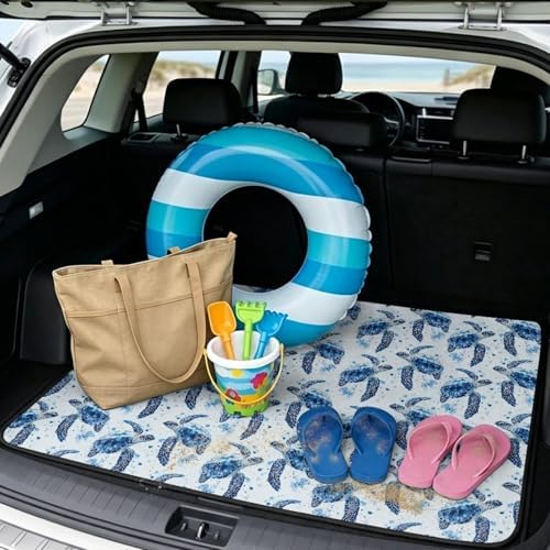 Blue Turtle Heavy Duty Cargo Mat Racing Trunk Mat Universal Waterproof Cargo - Image 2