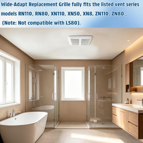 S97018872 Replacement Vent Fan Grille Cover Replacement Grille Compatible - Image 4
