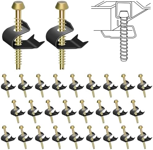 28 Pack Undermount Sink Clips, Countertops up to 1-1/2" Thick by Dreyoo