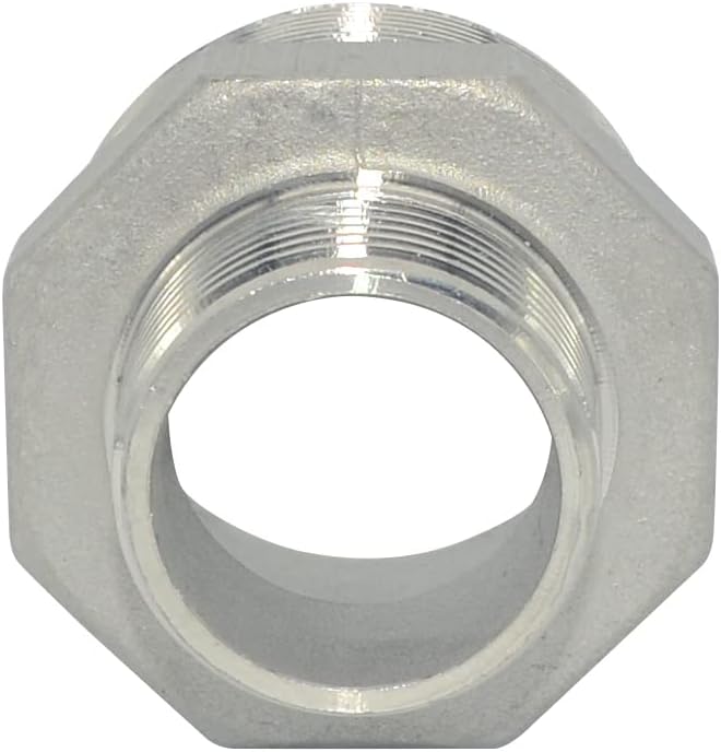 1-1/2" x 1" Male Threaded Reducing Nipple Fitting/Adapter, Stainless Steel - Image 5