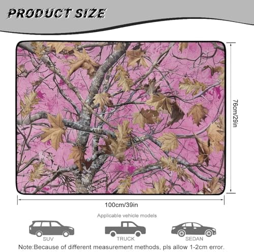 ELEQIN Pink Camo Hunting, Car Trunk Cargo Liner, Washable Easy Clean Auto Trunk - Image 7