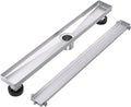 EXF Linear Shower Drain 24 Inch Brushed Nickel by EXF