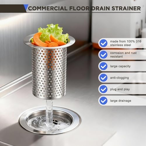 1 Pcs Commercial Floor Drain Strainer - Image 3