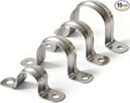 304 Stainless Steel Two-Hole Pipe Strap by Unknown