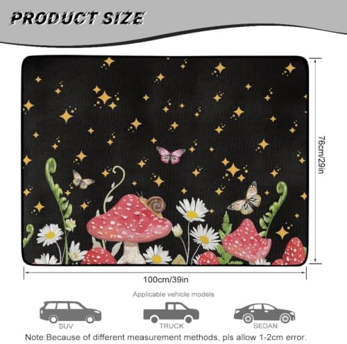 ELEQIN Mushroom Butterfly Car Trunk Mat - Image 7