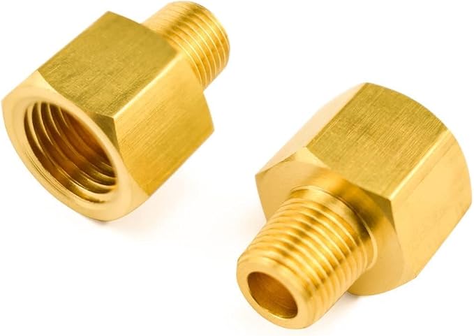 SDTC Tech Brass Pipe Fitting 1/8 NPT Thread Male to 1/4 NPT Thread Female | - Image 9