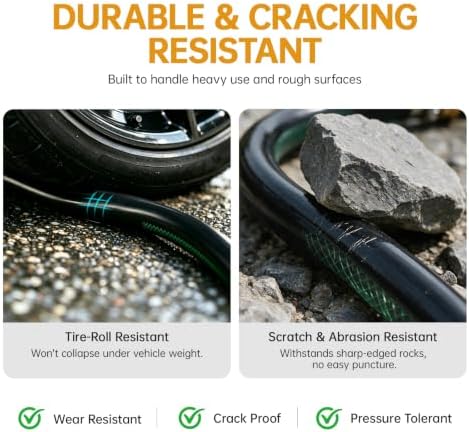 XIYOGFAUEET 3/4” Utility Sink Hose, 31” Heavy Duty Short Garden Hose - Image 4