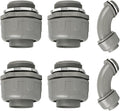 Conduit Connectors, 1-1/4 Inch Liquid Tight Connector NPT Non-Metallic by HDHAODA