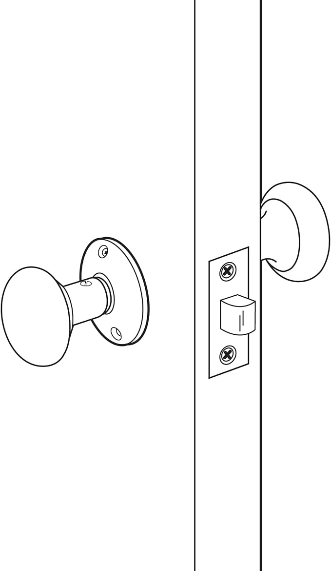 Prime-Line E 2772 Passage Door Latch, 9/32 In. and 1/4 In. Square Drive - Image 6