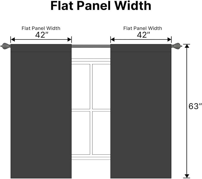 H.VERSAILTEX Blackout Curtains Thermal Insulated Window Treatment Panels Room - Image 7