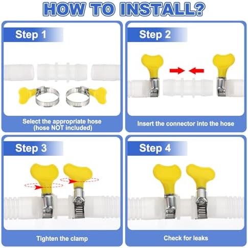 PATIKIL Drain Hose Connector 3-Way Washing Machine Drain Hose Adapter Plastic - Image 5