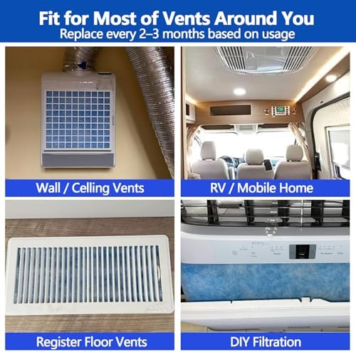Air Vent Filters, MERV 8 Triple Filtration Electrostatic Vent Filter - Image 6
