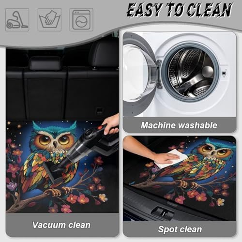 Colorful Owl Universal Moving Trunk Mat 29"x39" – Heavy Duty Waterproof Cargo - Image 5