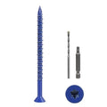 CHENGFIX Concrete Screws Kit, 5 Sizes, Flat Head, Torx Drive, by Unknown