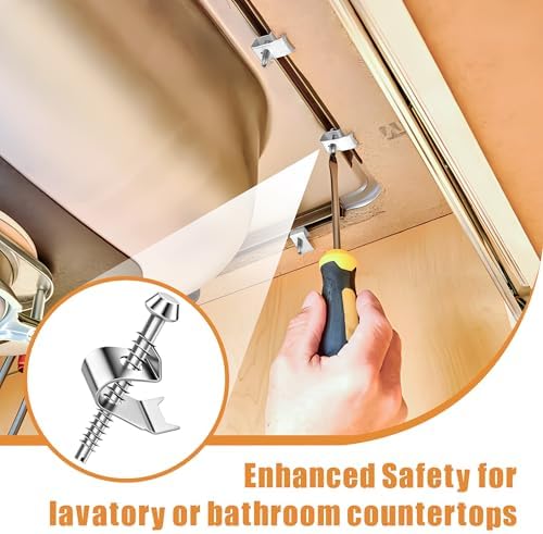 14 Pack Undermount Sink Clips, Countertops up to 1-1/2" Thick - Image 6