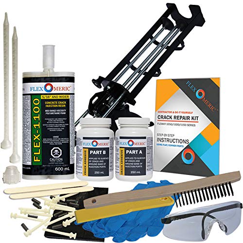 Concrete Foundation Drill Crack Repair Kit by Flexomeric+Crack+Repair+Products