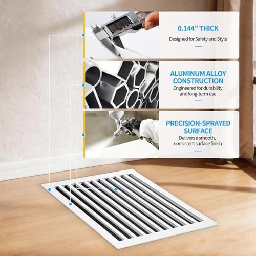 20x20 Modern AC Vent Cover, Decorative Air Vent Register Grille - Image 5