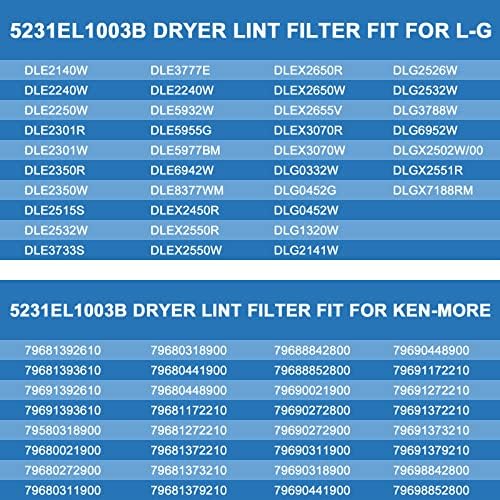 AMI PARTS 5231EL1003B Dryer Lint Filter - Image 6