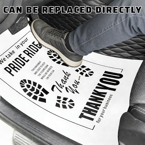 50 PCS Paper Floor Mats for Cars, 15.4 x 19.5 Inch Disposable Floor Protective - Image 6