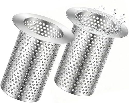 2 Pcs Commercial Floor Drain Strainer by Otoolling
