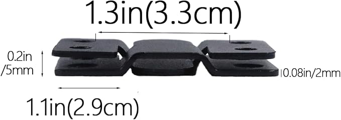 4 Pairs Stainless Steel Flush Mount Bracket Interlocking Headboard Hardware - Image 3