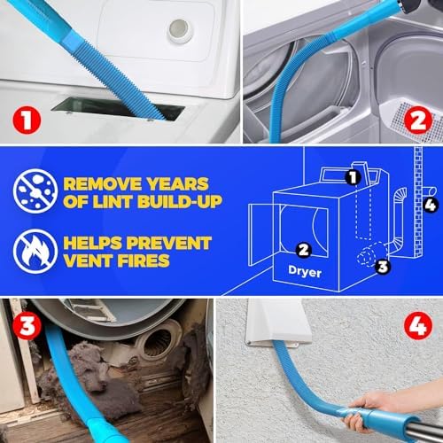 Holikme 30FT Dryer Vent Cleaner Kit 15Pcs - Image 4