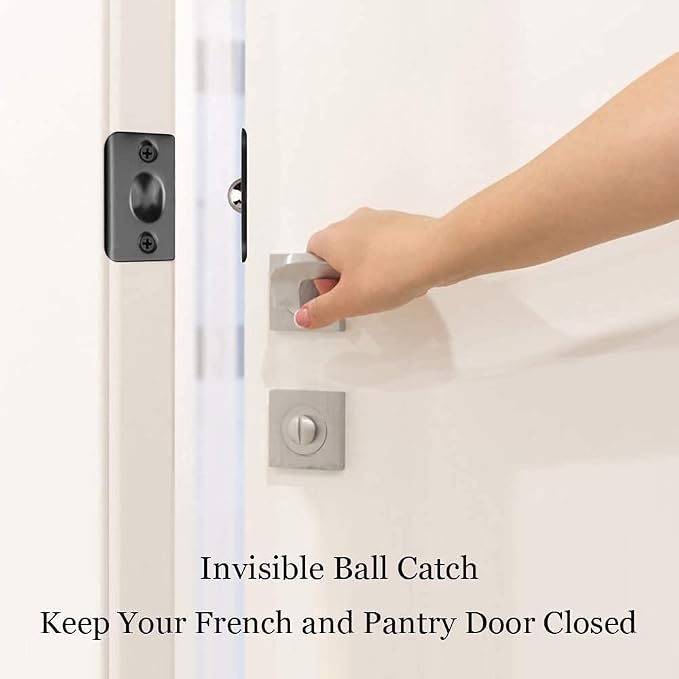 Closet Ball Door Catch Hardware Jiayi 2 Pack French Door Ball Catch Closet Ball - Image 6