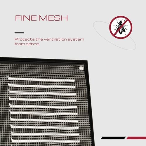 14x4 Vent Cover with Built-in Screen - Image 3