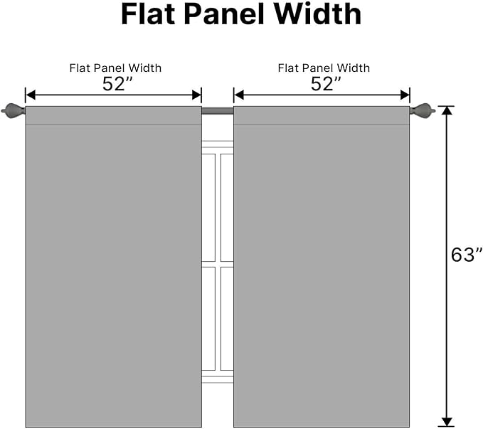 H.VERSAILTEX Blackout Curtains Thermal Insulated Window Treatment Panels Room - Image 7