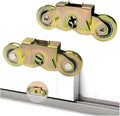 2 Pack Sliding Door Rollers, 1-1/4 Inch Patio Door Tandem Roller Assembly by Unknown