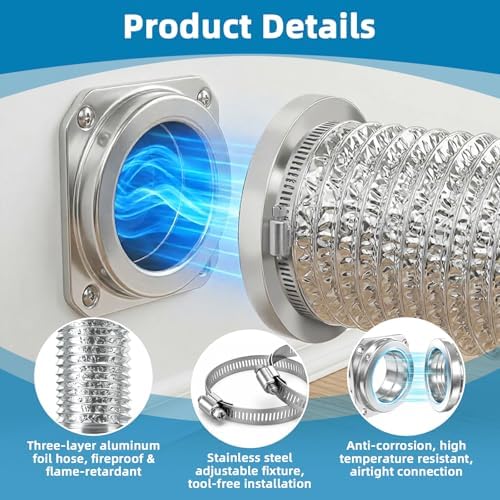 Upgrade Magnetic Dryer Vent Connector Kit, Quick Connection and Disconnection - Image 4