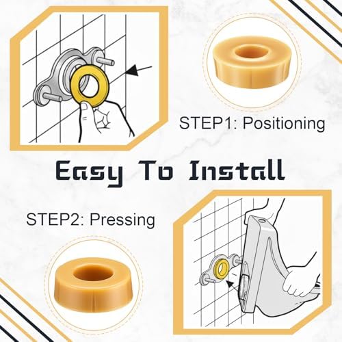 Marsui 8 Pack Urinal Wax Ring 2 Inch Thick Toilet Bowl Wax Ring Gasket Seal - Image 3