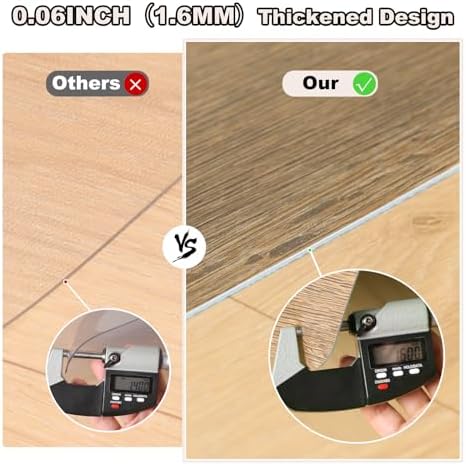 3'x10' Wood Grain Vinyl Floor Mat Non-Slip, Easy Clean Vinyl Runner - Image 6