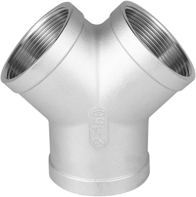 Stainless Steel 304 Tee NPT Female Y Shaped 3 Way Cast Pipe Fitting by Unknown