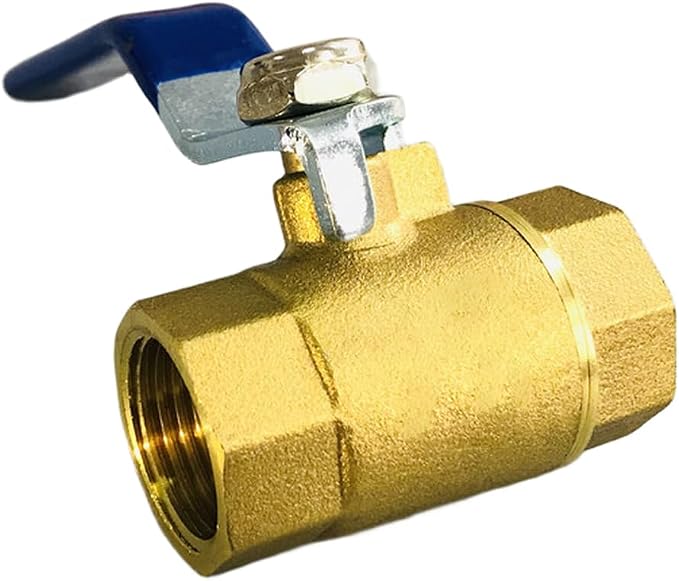Brass Compression Ball Valve 1 Inch Water Shut Off Valve Inline Plumbing Ball - Image 3