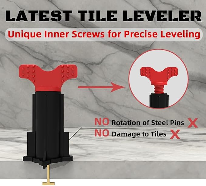 Tile Leveling System, Reusable Tile Spacer Leveling System, Tile Tools - Image 3