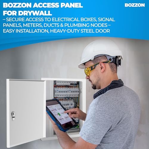 BOZZON Access Panel for Drywall 10 x 10 inch – Metal Door - Image 7