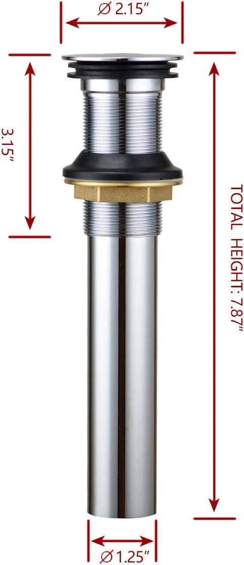 Purelux Pop up Drain Stopper for Bathroom Faucet Vanity or Vessel Sink Bathroom - Image 2