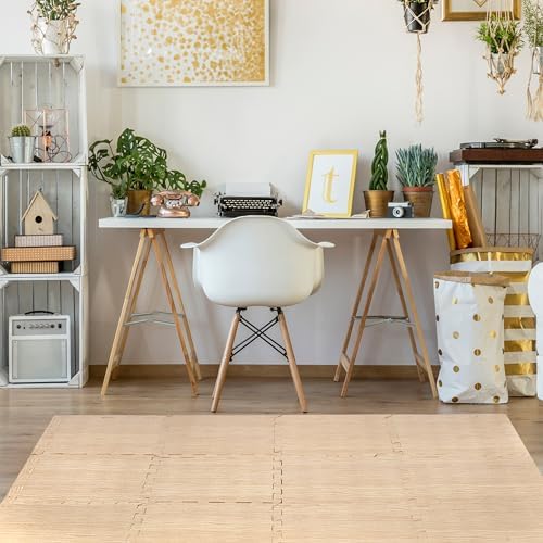Sorbus Wood Grain Foam Floor Tiles - Image 3