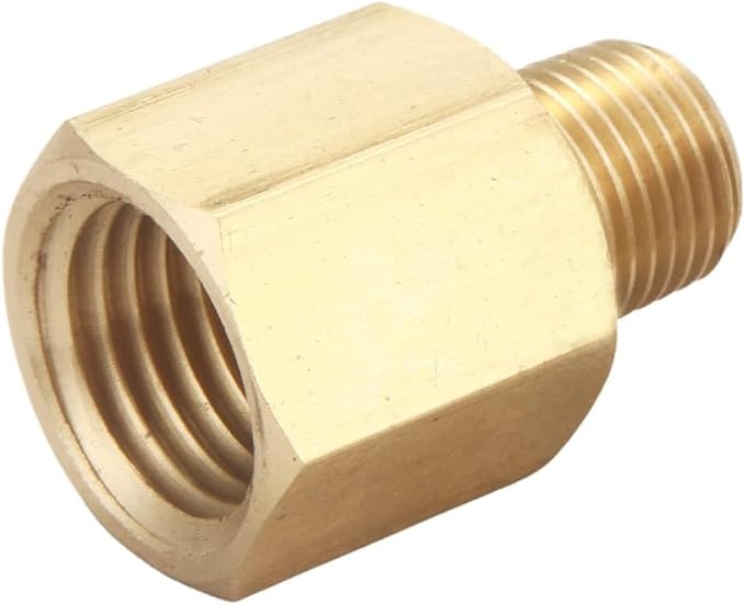 1/4" NPT Male to 1/4" NPT Female |, Brass Reducer Adapter Extension Pipe - Image 9