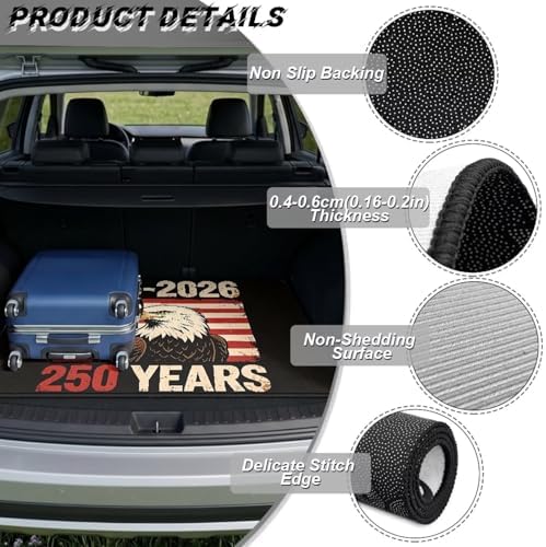 250 Years American Eagle Stroller Trunk Mat Universal Waterproof Cargo Liner - Image 6