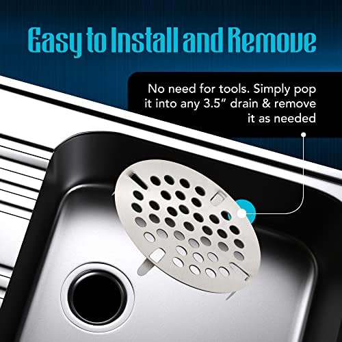 3.5-inch Commercial Sink Strainer on 3 Tier Sink Twist Waste Drain, Durable - Image 7