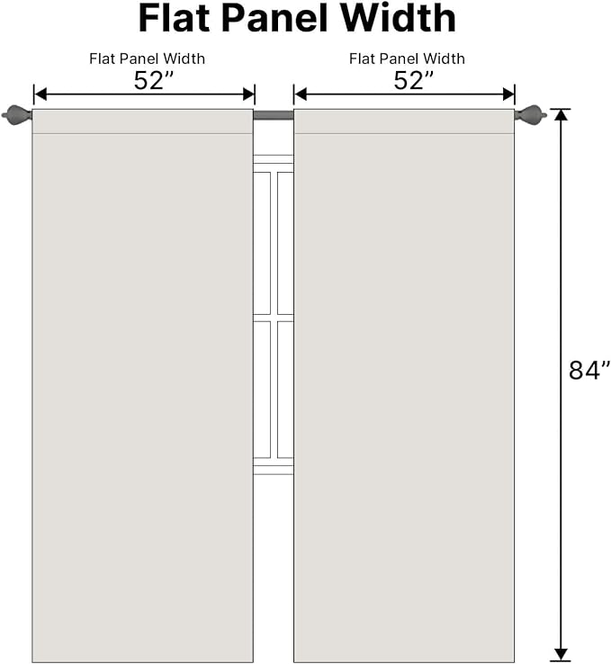 H.VERSAILTEX Blackout Curtains Thermal Insulated Window Treatment Panels Room - Image 6